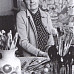 А. И. Смоленцева в мастерской. 1984